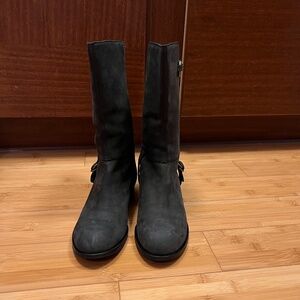 Cole Haan Nike Air Tantivy Buckle Distressed Boots